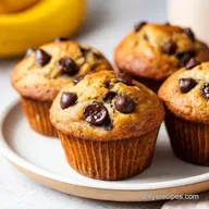 Banana Chocolate Chip Protein Muffins: Ultra Moist
