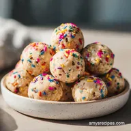 Birthday Cake Batter Protein Balls