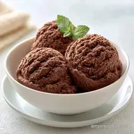 Chocolate Ice Cream with Cocoa Powder