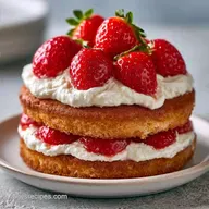 Easy Strawberry Shortcake Cake for 12