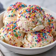 Homemade Birthday Cake Ice Cream for 6