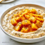 Mango Overnight Oats with Coconut Milk