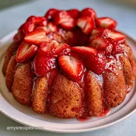 Strawberry Birthday Cake for 8 Servings