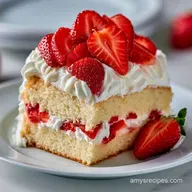 Simple Strawberry Cream Cake for 12