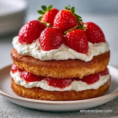 Easy Strawberry Shortcake Cake for 12