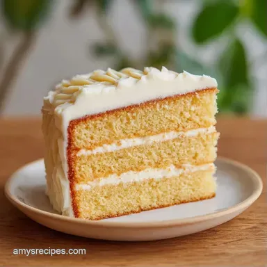 Easy Vanilla Layer Cake in 45 Minutes Recipe Card