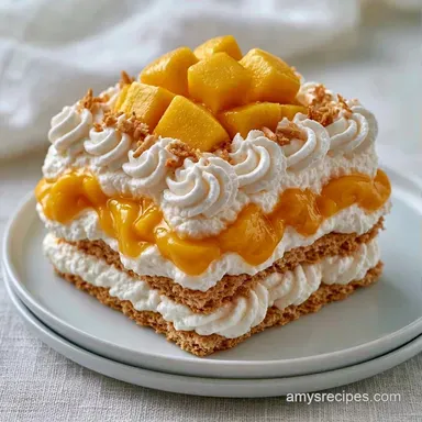 Mango Float for 9 Servings Recipe Card