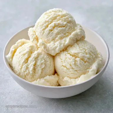 Heavy Cream Ice Cream for 8 Servings Recipe Card