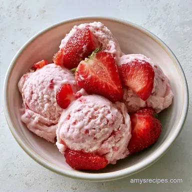3-Ingredient Strawberry Ice Cream