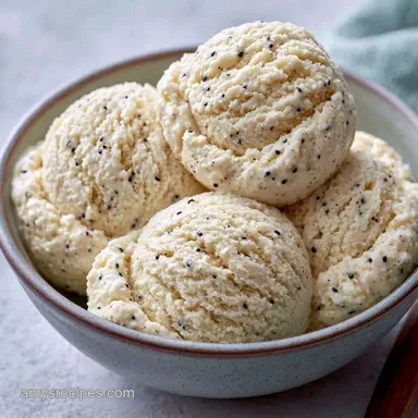 Vanilla Ice Cream with Vanilla Bean Paste Recipe Card