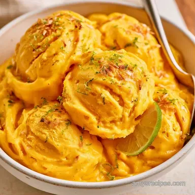 Mango Coconut Sorbet in 10 Minutes Recipe Card