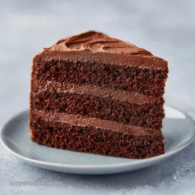 Simple Chocolate Layer Cake: Fudgy Crumb Recipe Card
