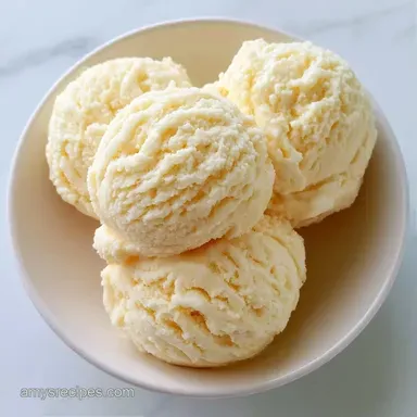 Simple Ice Cream Maker Recipe: Creamy Recipe Card