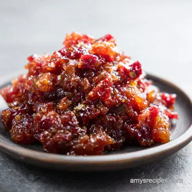 Christmas Jam: Slow-Cooked Strawberry Cranberry Preserve Recipe Card