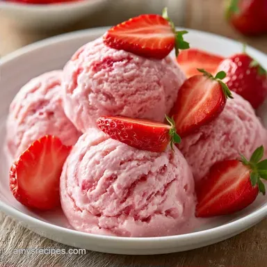 Strawberry Ice Cream Maker: Silky