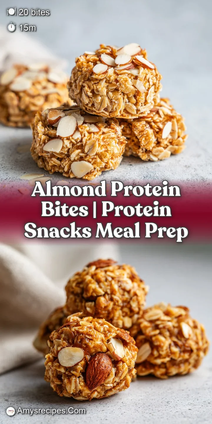 Macro shot of a nutty snack ball showing a chunky texture of crushed almonds and a sweet, glossy, sticky center.