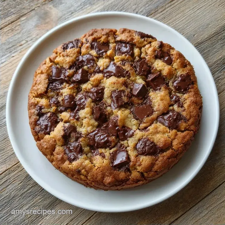 Chocolate Chip Cookie Cake: Chewy and Dense