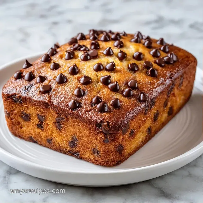 Precise square slices of golden-brown cake topped with melted chocolate on a clean, white ceramic platter.