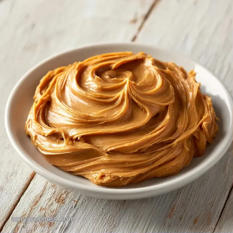 Golden-brown toasted bread topped with a thick, velvety tan spread and garnished with fresh sliced banana rounds.