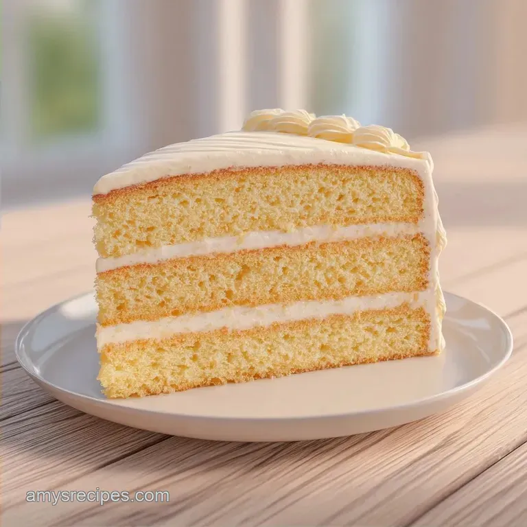 Easy Vanilla Layer Cake: Velvety and Moist