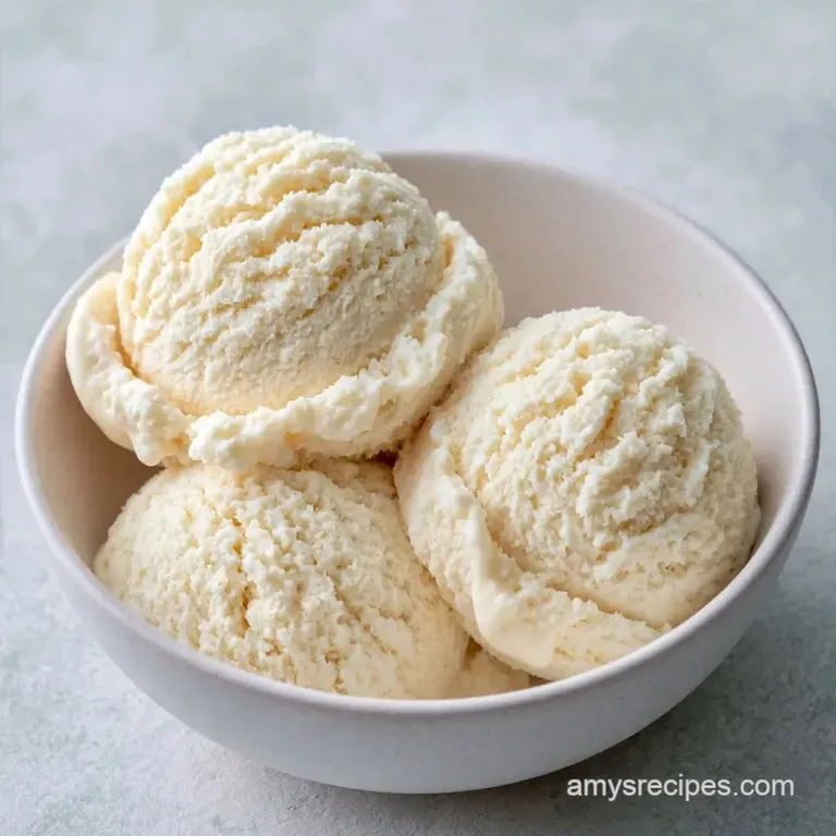 Simple Heavy Cream Ice Cream for 8 Servings