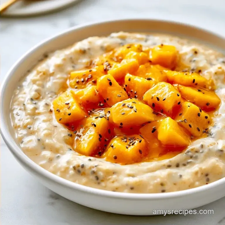 High-Protein Mango Overnight Oats