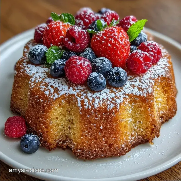 Quick Adult Birthday Cake: Honey and Greek Yogurt