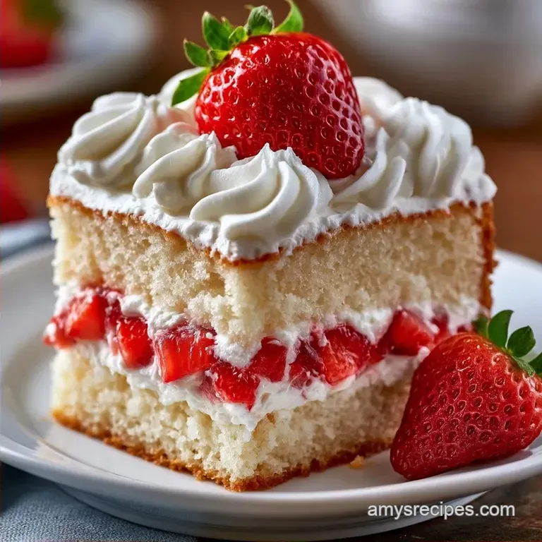 Strawberry Shortcake Cake: Tender and Fluffy