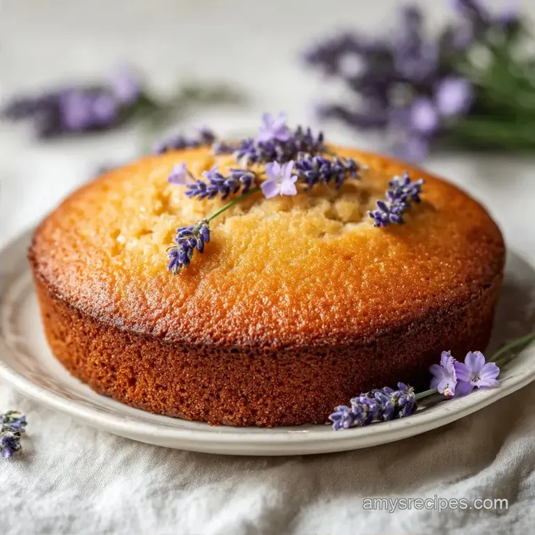 Brown Butter Honey & Salted Lavender Cake