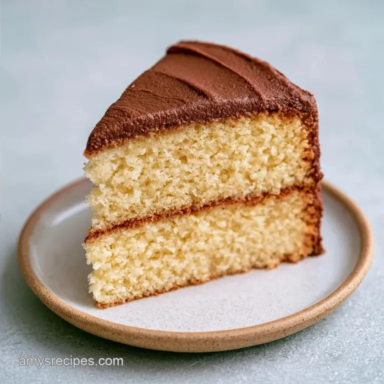 Vanilla Cake Chocolate Frosting: Moist and Tender